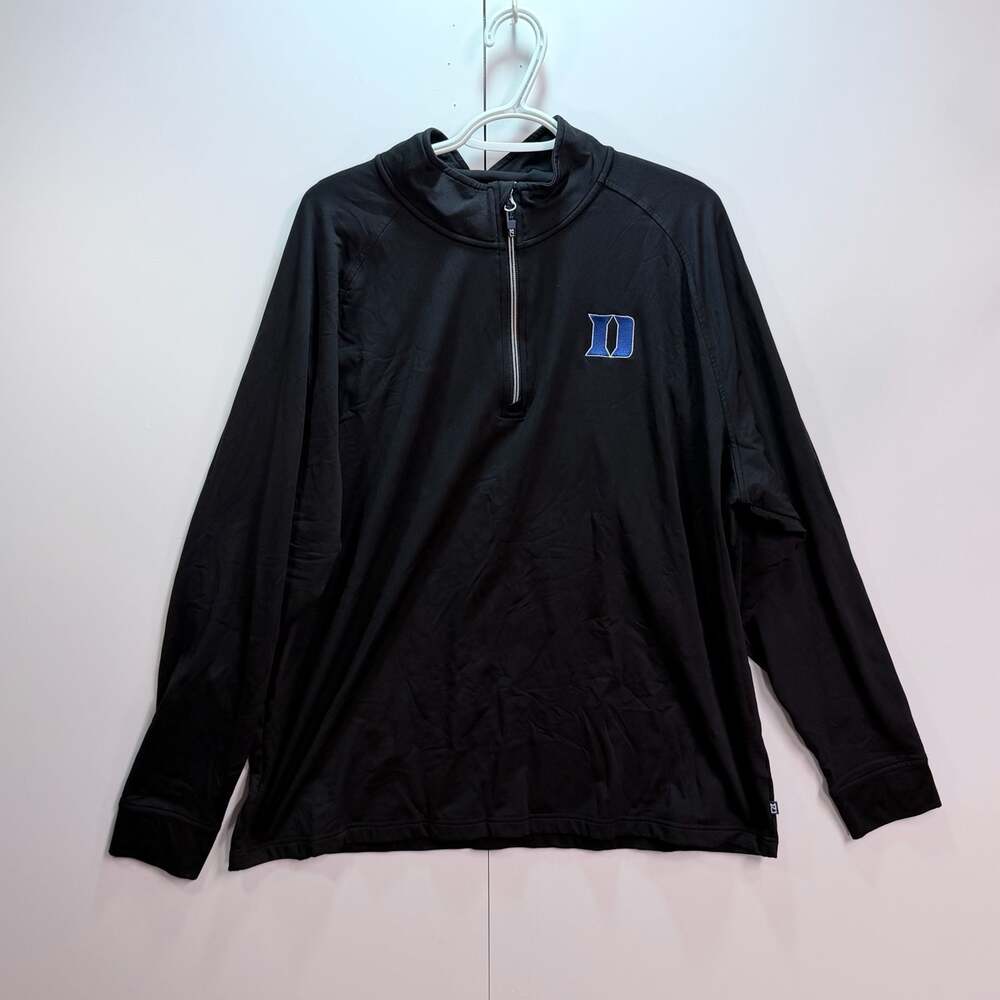 Cutter & Buck Duke Blue Devils Adapt Eco Knit Stretch Recycled Quarter-Zip